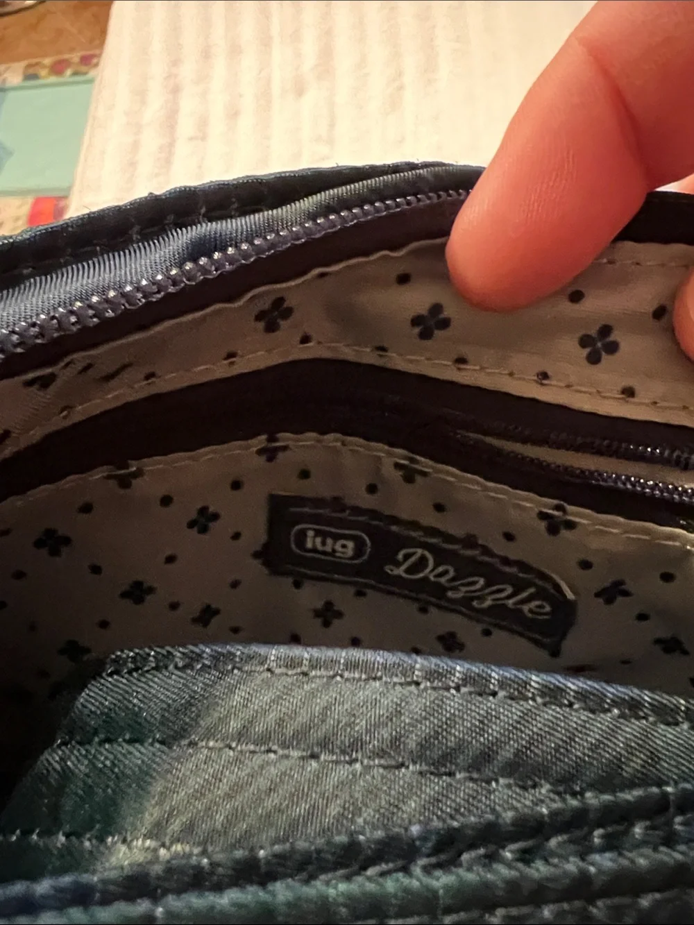 Lug Dazzle Crossbody in Pop Plaid Navy NWT